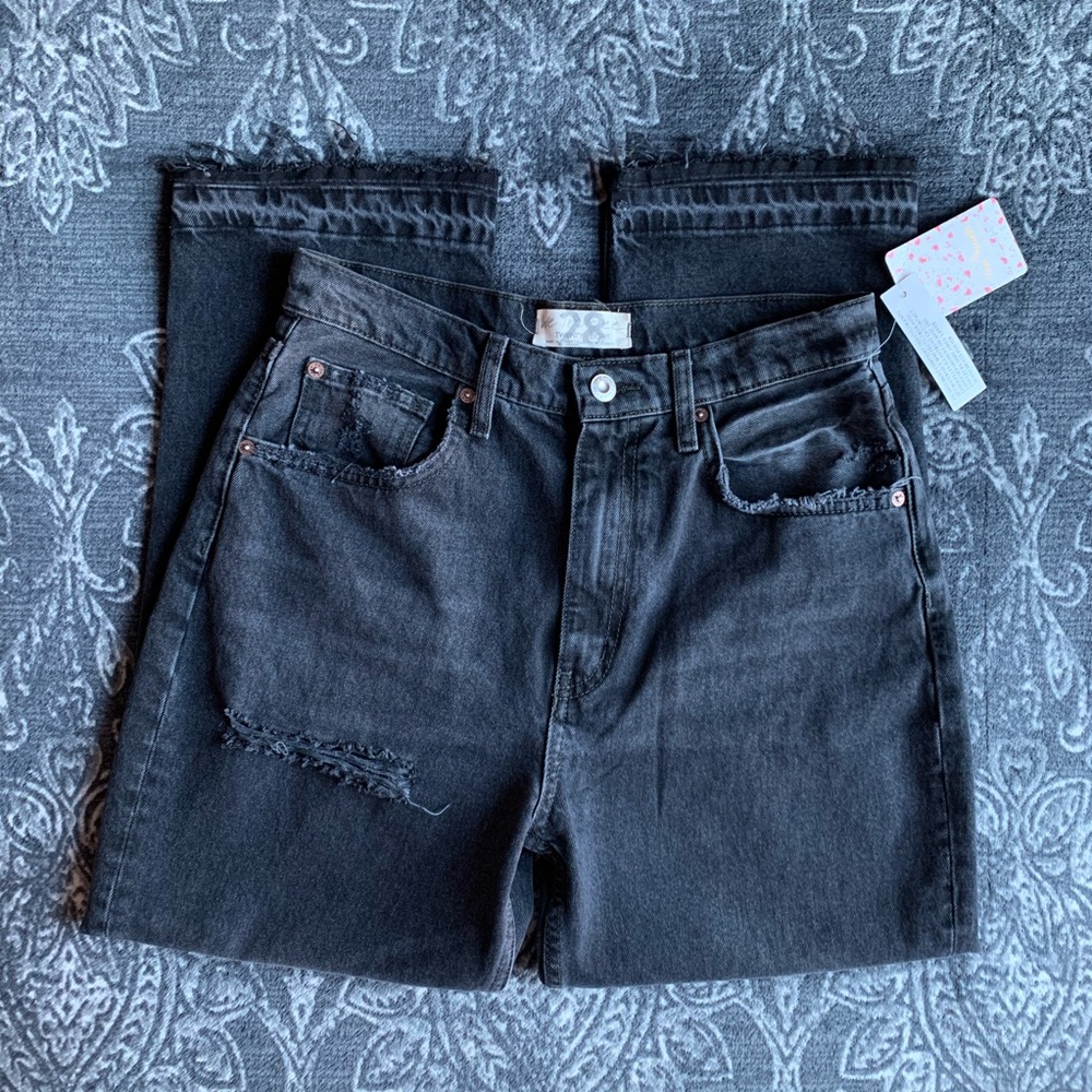 Free People Lita Crop Straight Leg Jeans Size 28 - Picture 2 of 8